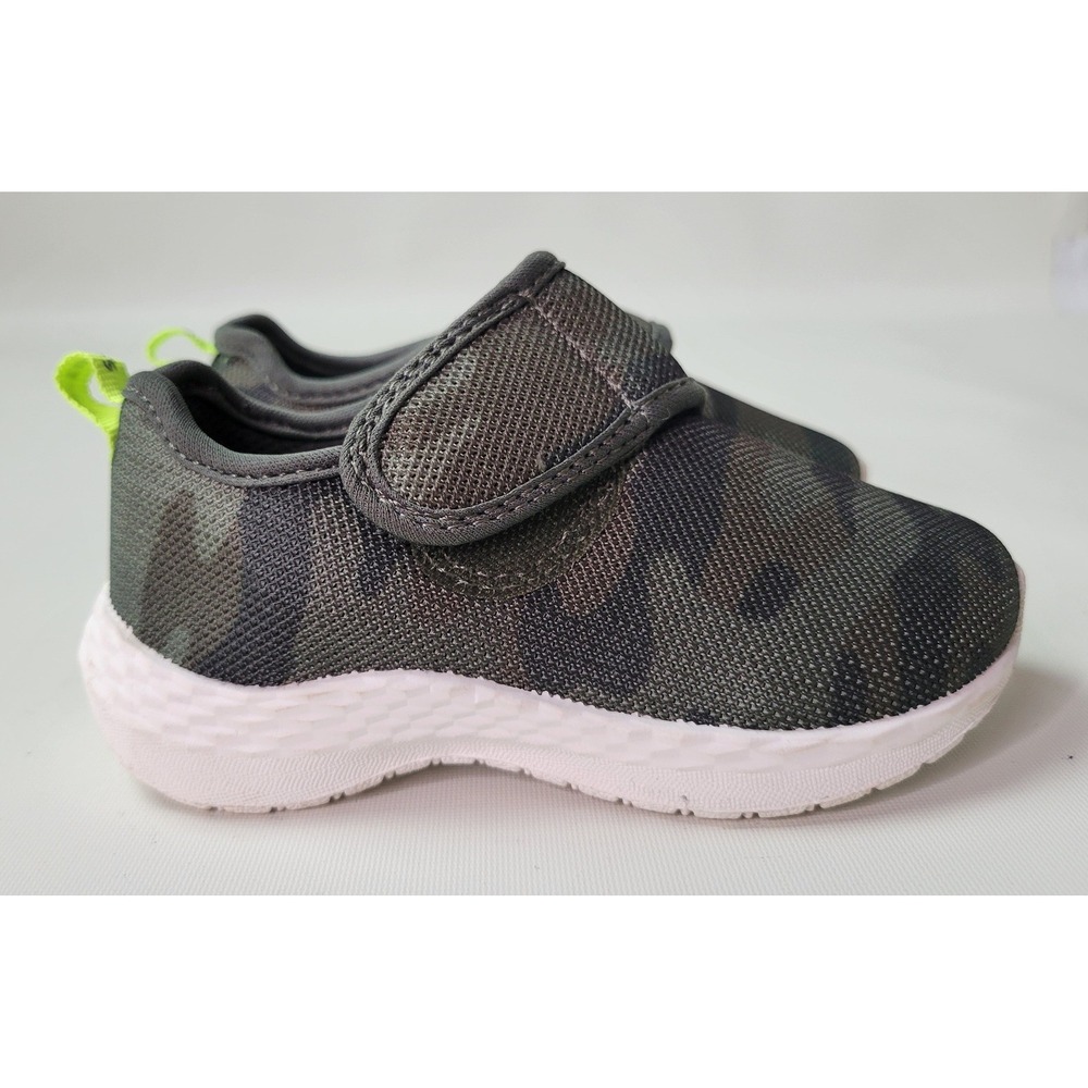 Carters Lorena Toddler Boys Camo Mesh Sneakers Gray Green Size 7M CF21M08H